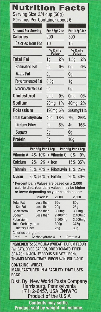 slide 8 of 9, Ronzoni Garden Delight Trio Italiano Non-GMO Pasta with Three Shapes, 12 oz