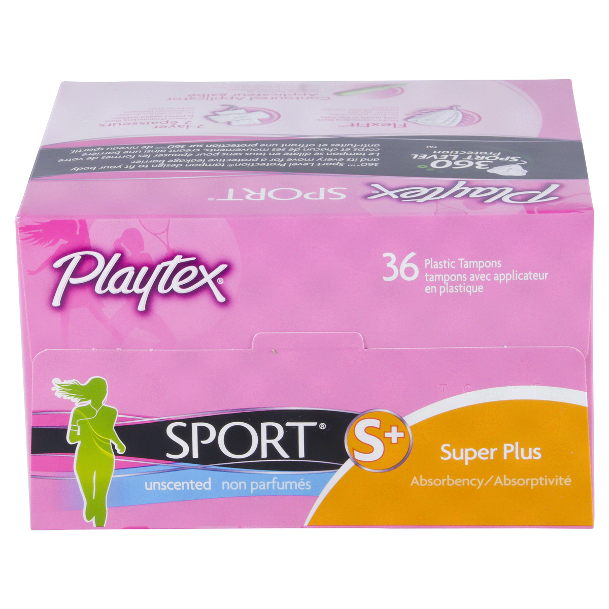 slide 10 of 51, Playtex Sport Plastic Applicator Unscented Super Plus Absorbency Tampons, 36 ct