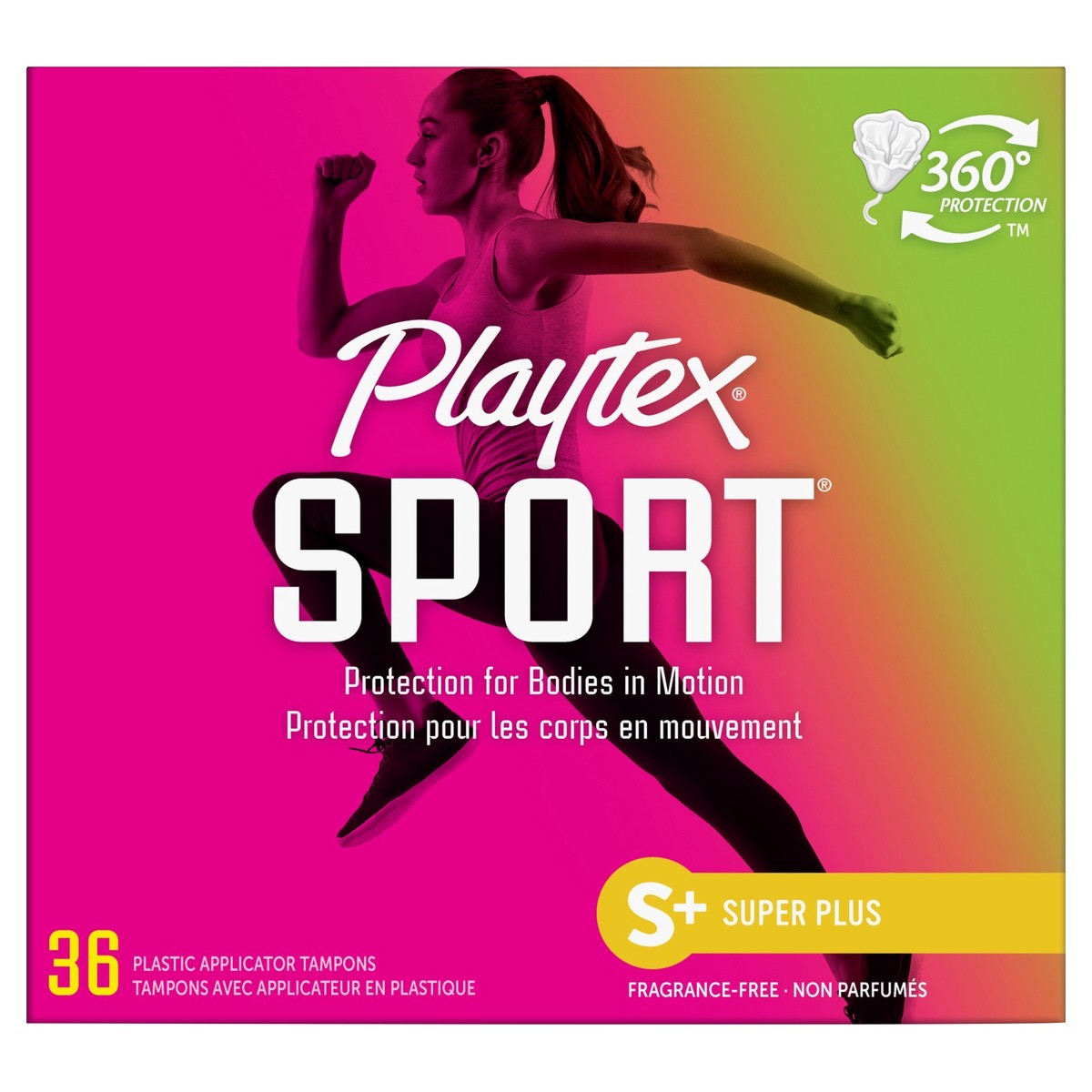 slide 1 of 51, Playtex Sport Tampons Super+ Absorbency Unscented, 36 ct