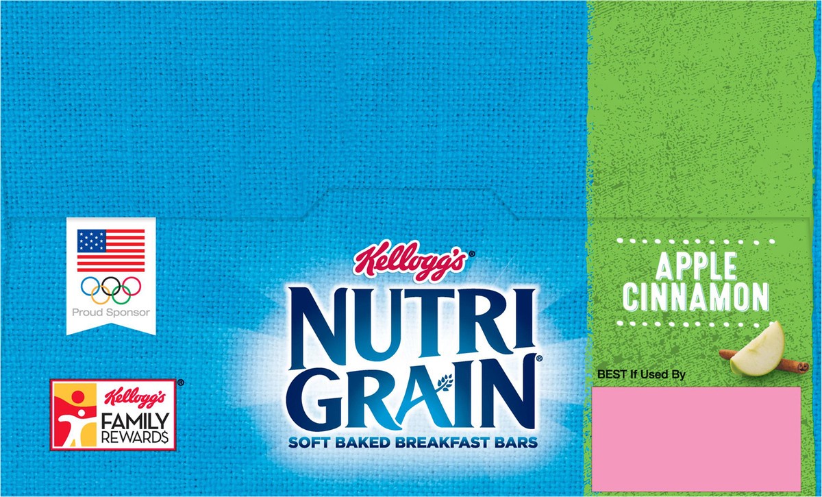 slide 5 of 10, Nutri-Grain Soft Baked Breakfast Bars Apple Cinnamon, 31.2 oz, 24 Count, 31.2 oz