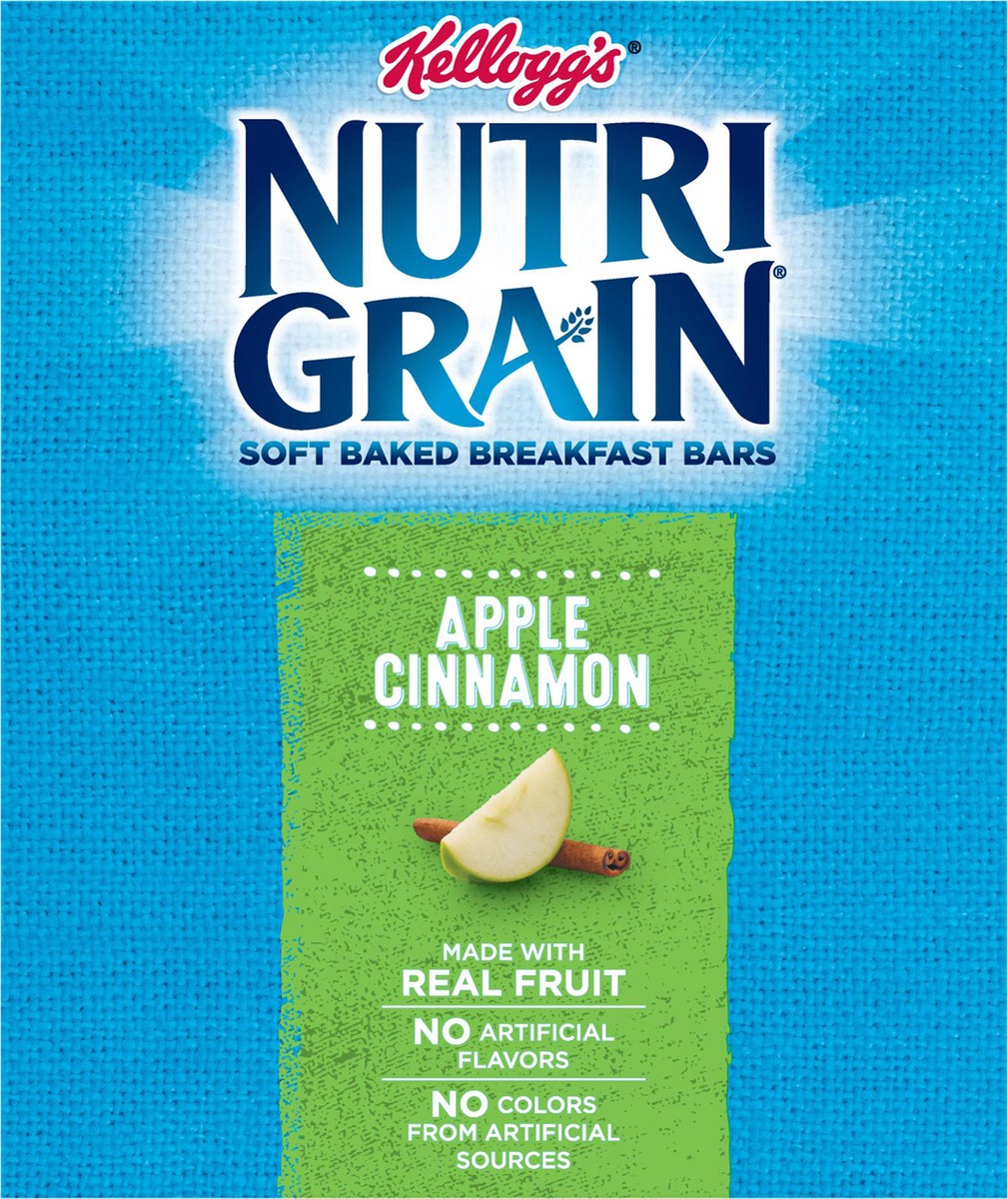 slide 6 of 10, Nutri-Grain Soft Baked Breakfast Bars Apple Cinnamon, 31.2 oz, 24 Count, 31.2 oz