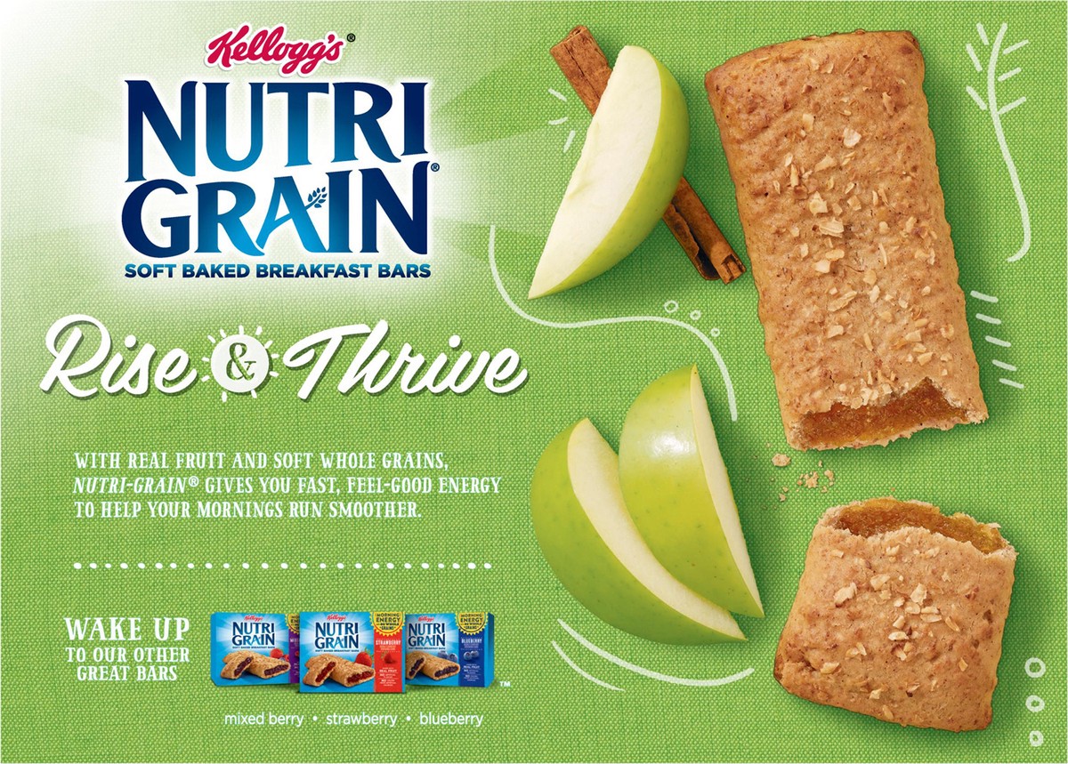 slide 9 of 10, Nutri-Grain Soft Baked Breakfast Bars Apple Cinnamon, 31.2 oz, 24 Count, 31.2 oz