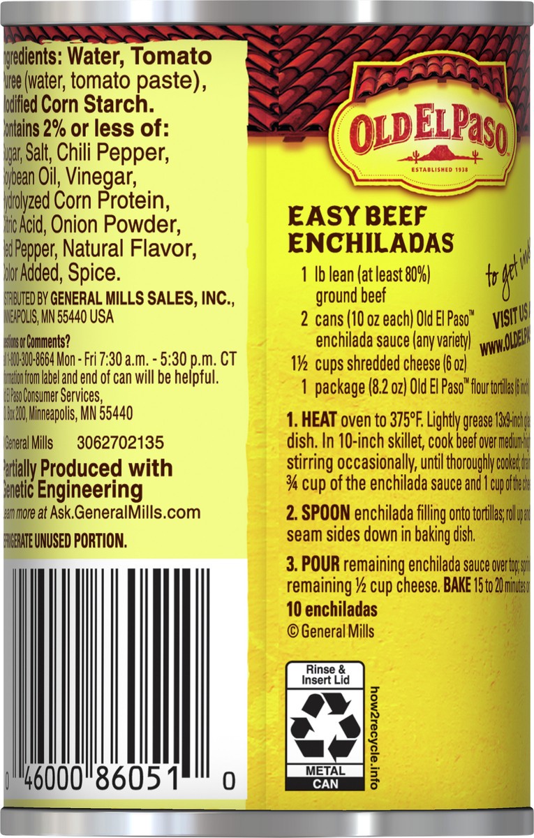 slide 4 of 8, Old El Paso Hot Red Enchilada Sauce, 10 oz., 10 oz