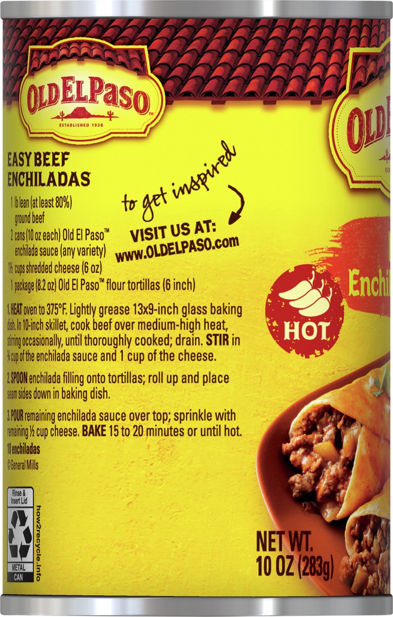 slide 8 of 8, Old El Paso Hot Red Enchilada Sauce, 10 oz., 10 oz