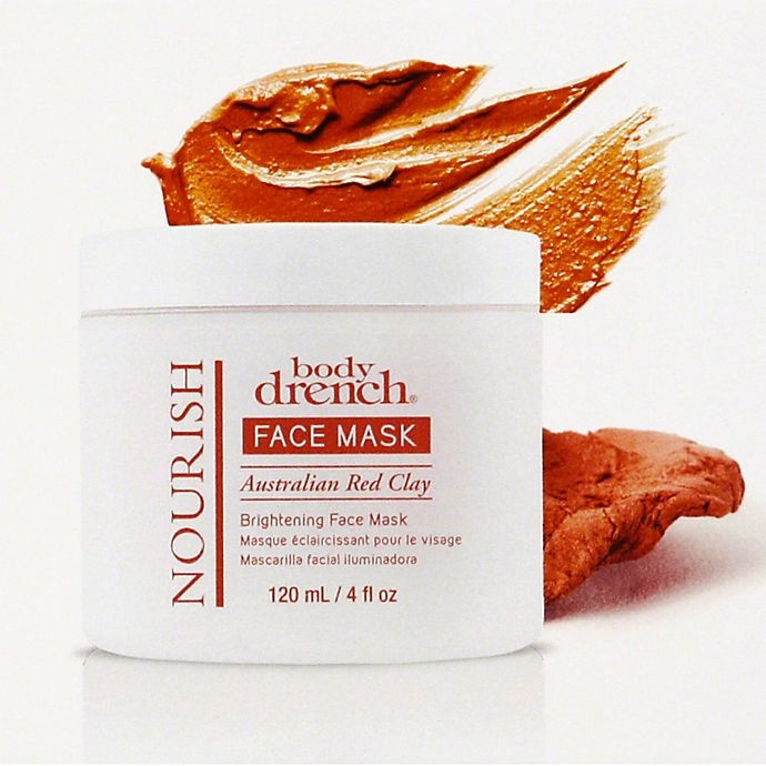 slide 3 of 3, body drench Nourish Australian Red Clay Brightening Mask, 4 fl oz