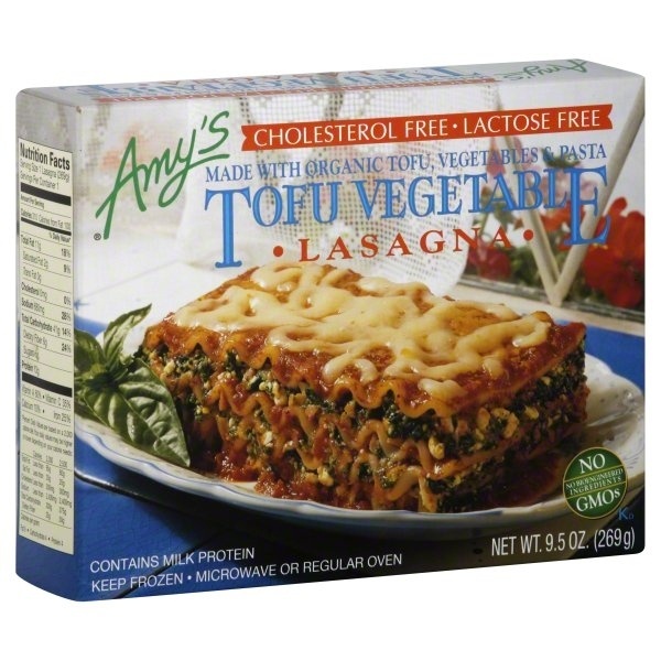 slide 1 of 1, Amy's Tofu Vegetable Lasagna, 9.5 oz