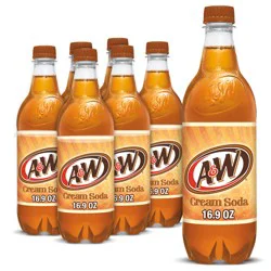 A&W Cream Soda - 6 ct; 16.9 fl oz