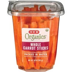 H-E-B Organics Fresh Whole Carrot Sticks