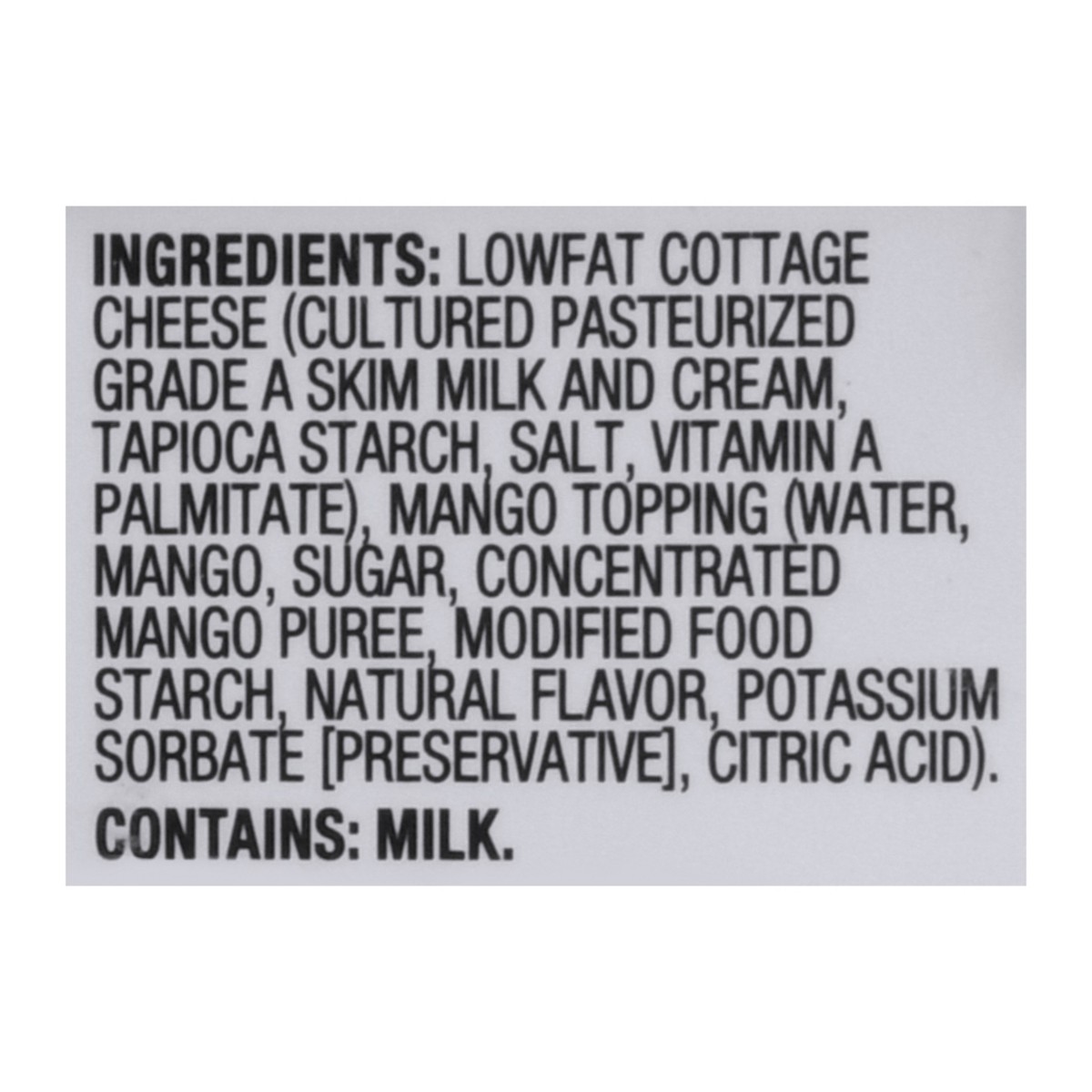 slide 9 of 11, Breakstone's Cottage Doubles Lowfat Cottage Cheese & Mango Topping with 2% Milkfat, 4.7 oz Cup, 4.7 oz