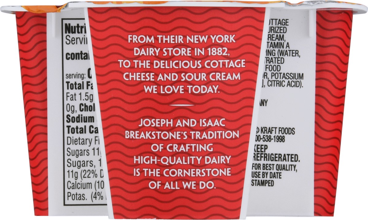 slide 3 of 11, Breakstone's Cottage Doubles Lowfat Cottage Cheese & Mango Topping with 2% Milkfat, 4.7 oz Cup, 4.7 oz