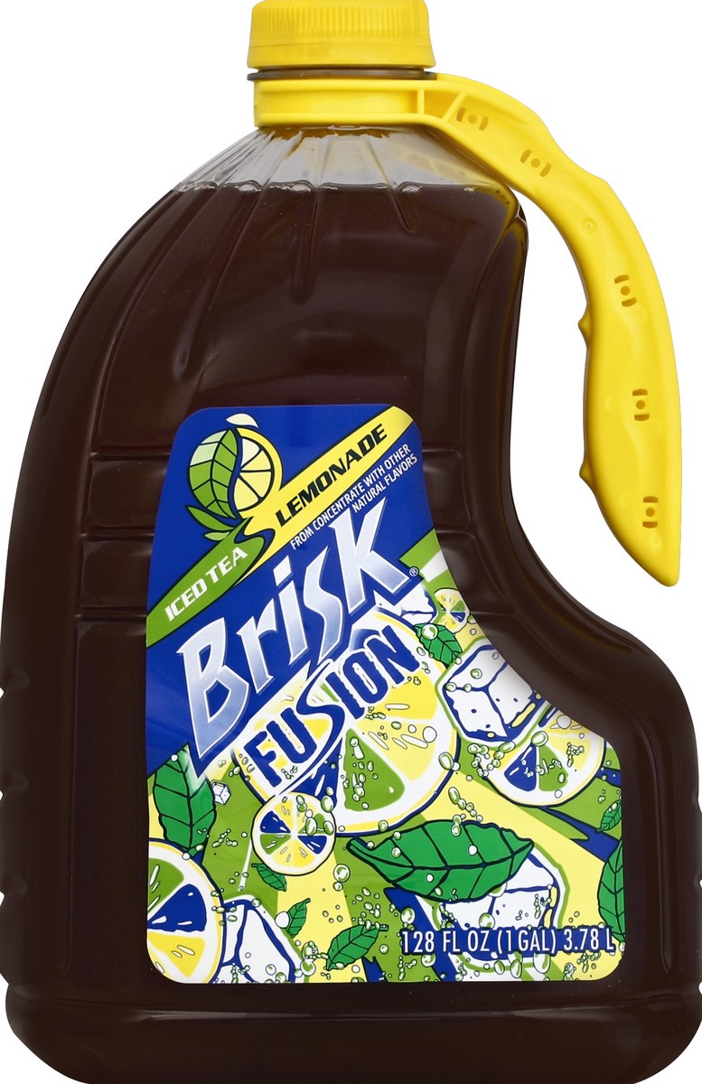 slide 2 of 4, Brisk Fusion Lemonade Iced Tea 1 Gallon Plastic Jug - 1 gal, 1 gal