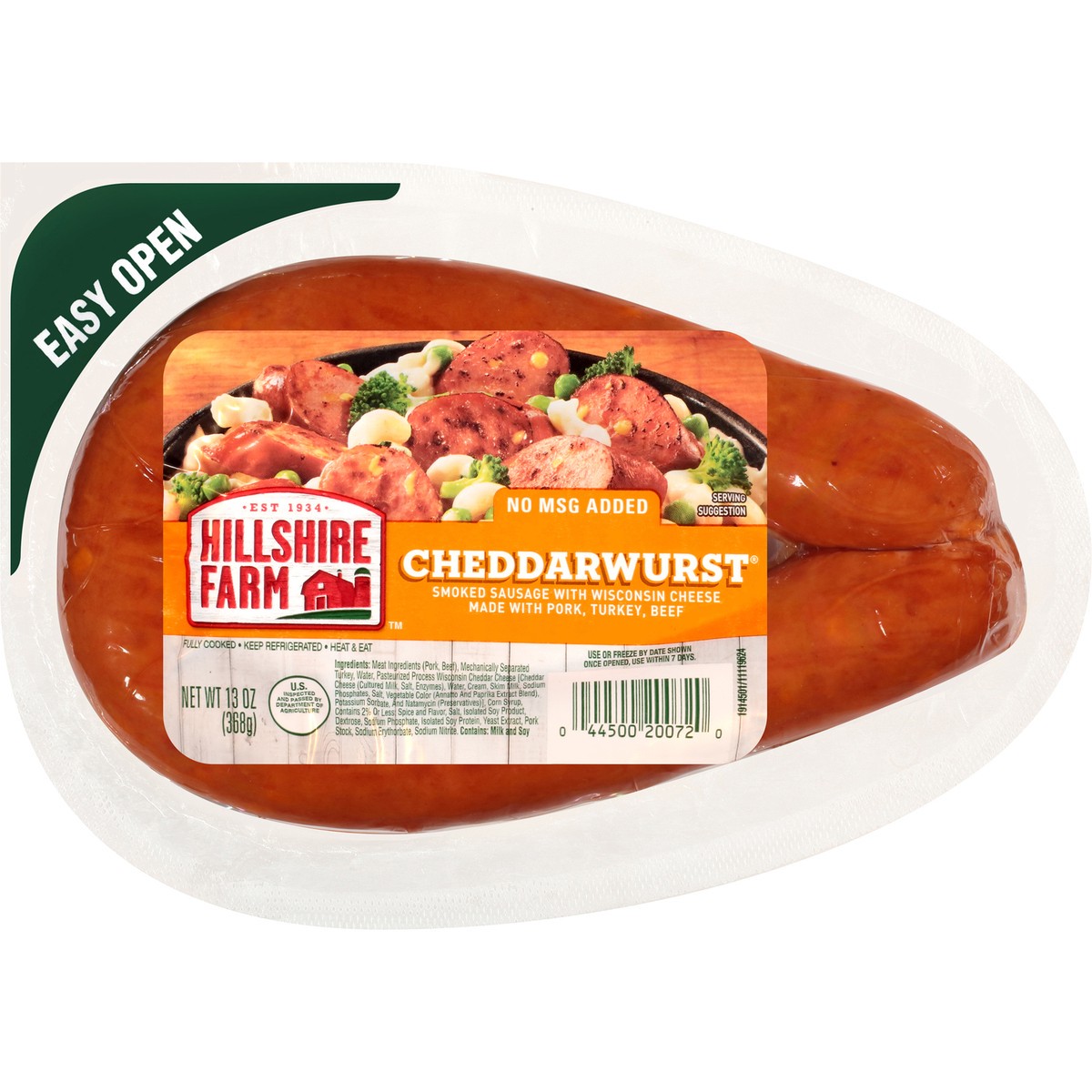 slide 1 of 3, Hillshire Farm Cheddarwurst Smoked Sausage, 13 oz., 13 oz