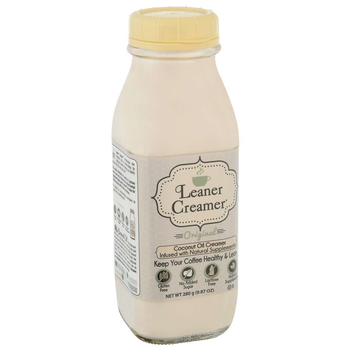 slide 7 of 9, Leaner Creamer Original Coconut Oil Creamer - 280 g, 9.87 oz