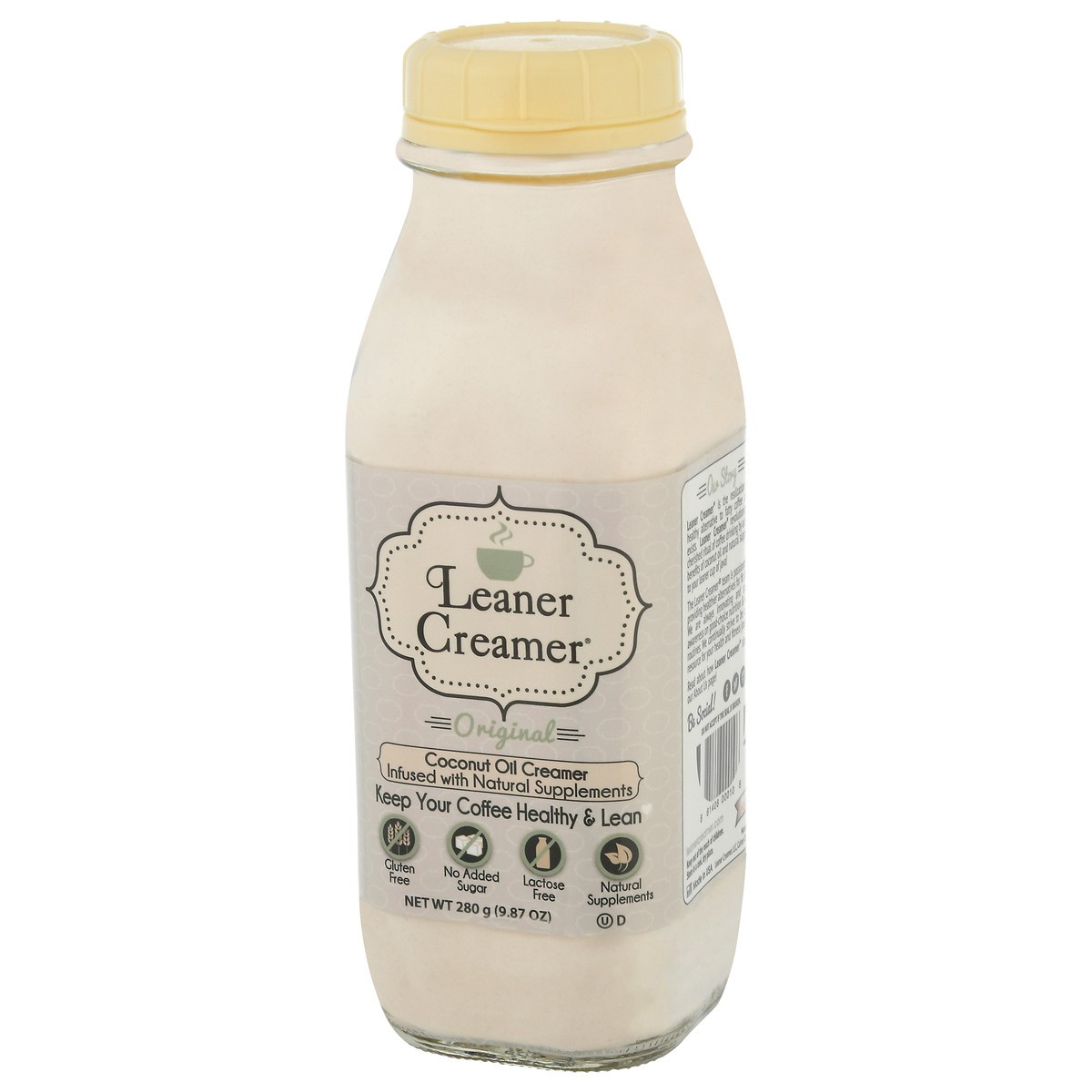 slide 2 of 9, Leaner Creamer Original Coconut Oil Creamer - 280 g, 9.87 oz