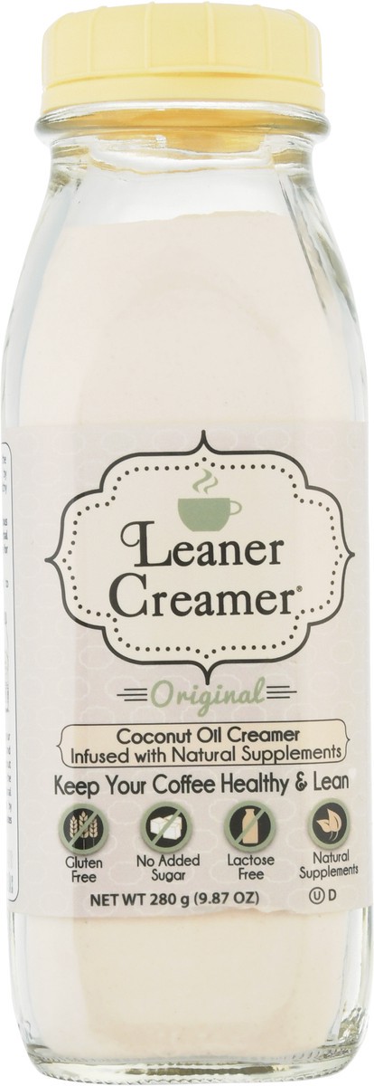 slide 9 of 9, Leaner Creamer Original Coconut Oil Creamer - 280 g, 9.87 oz