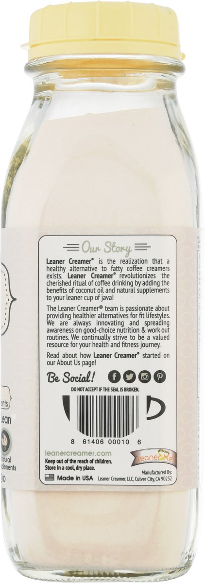 slide 5 of 9, Leaner Creamer Original Coconut Oil Creamer - 280 g, 9.87 oz