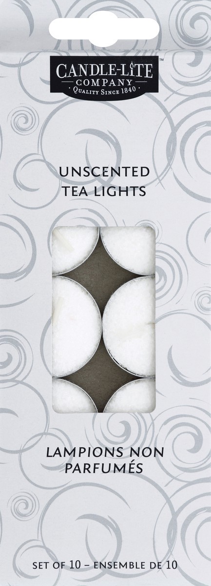 slide 1 of 5, Candle-Lite Tea Lights 10 ea, 10 ct