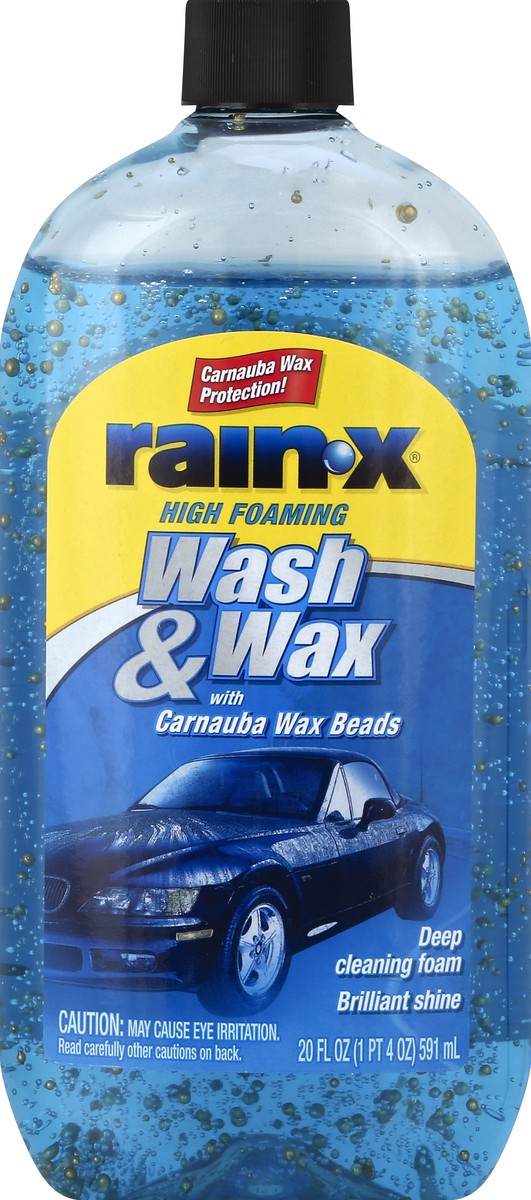 slide 2 of 2, Rain-X Wash & Wax, High Foaming, with Carnauba Wax Beads, 2.5 oz