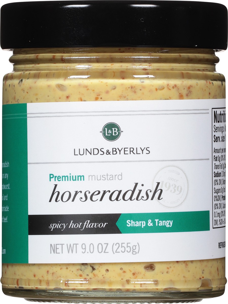 slide 3 of 9, Lunds & Byerlys Horseradish Premium Mustard 9.0 oz, 9 oz