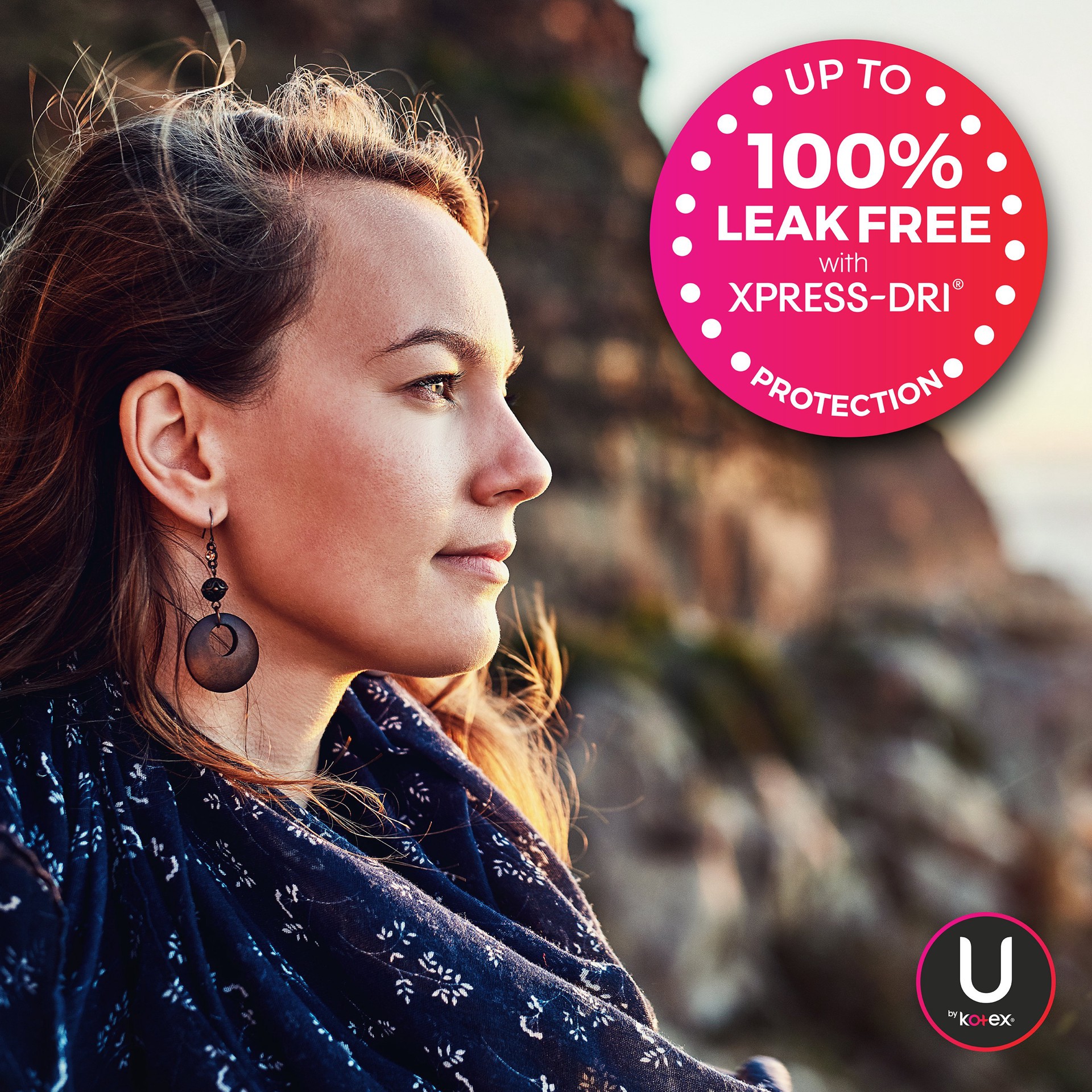 slide 3 of 5, U by Kotex Clean Wear Regular Ultra Thin Pads with Wings 16 ea, 16 ct