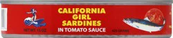 CALIFORNIA GIRL - GROCERY Sardines In Tomato Sauce (Can)