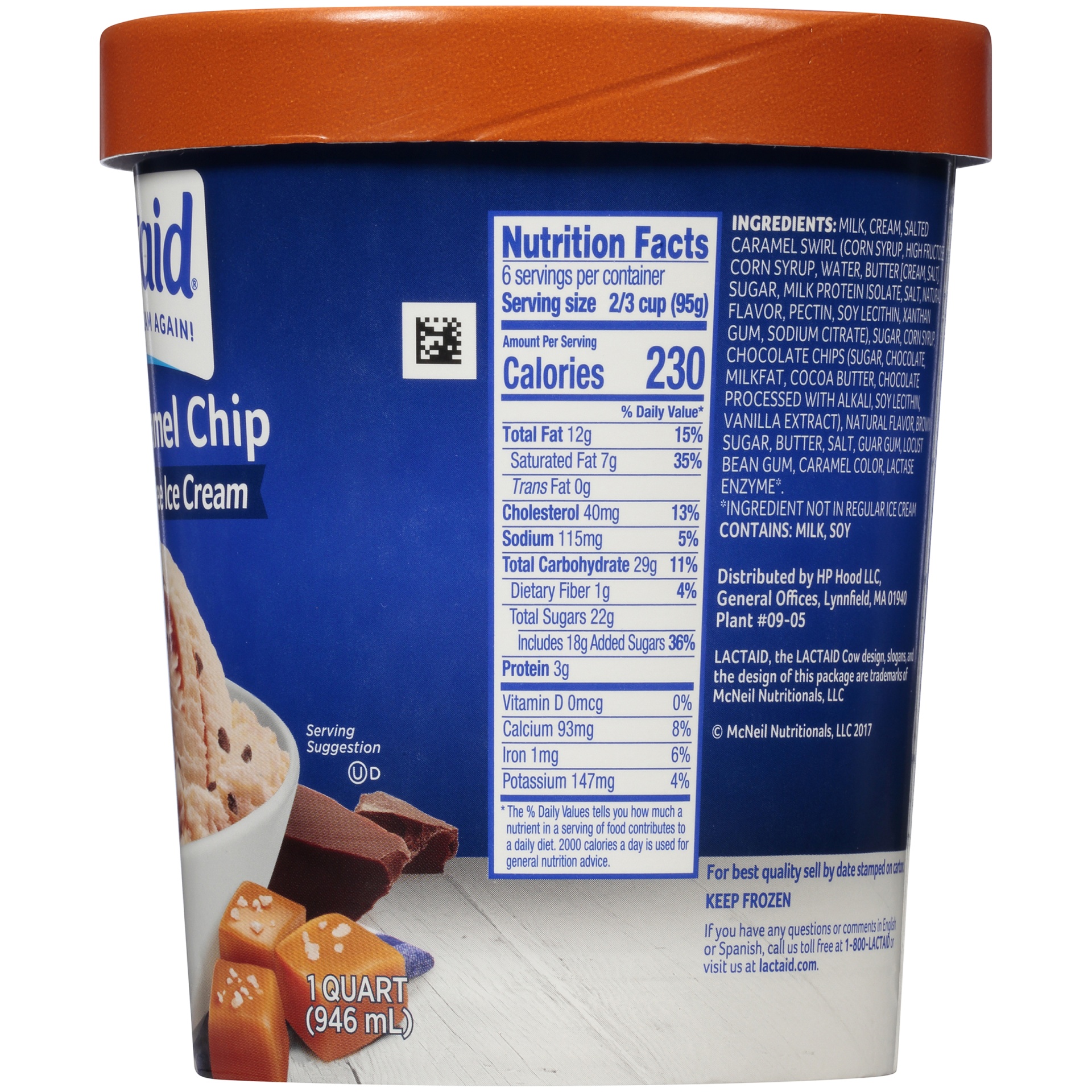 Lactaid 100 Lactose Free Ice Cream Salted Caramel Chip 32 fl oz Shipt