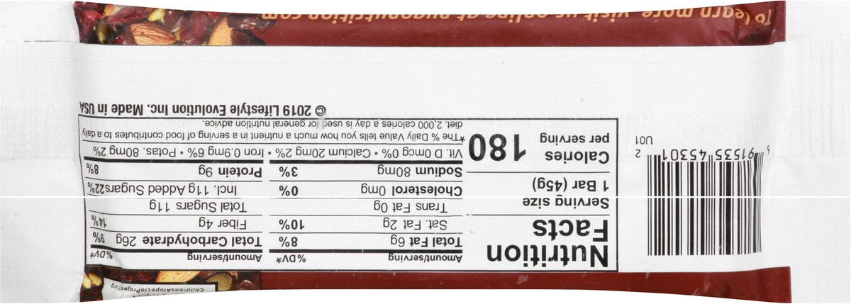 slide 11 of 13, NuGo Free Gluten Free Dark Chocolate Trail Mix Protein Bar 1.59 oz, 1.59 oz