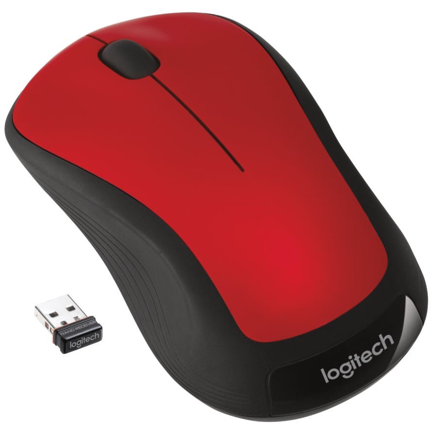 slide 3 of 4, Logitech M310 Wireless Optical Mouse, Red, 1 ct