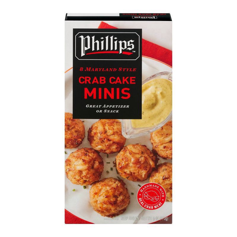 slide 2 of 4, Phillips Frozen Mini Crab Cakes - 6oz, 6 oz