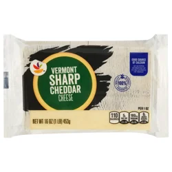 Giant Vermont Sharp White Cheddar Cheese Block