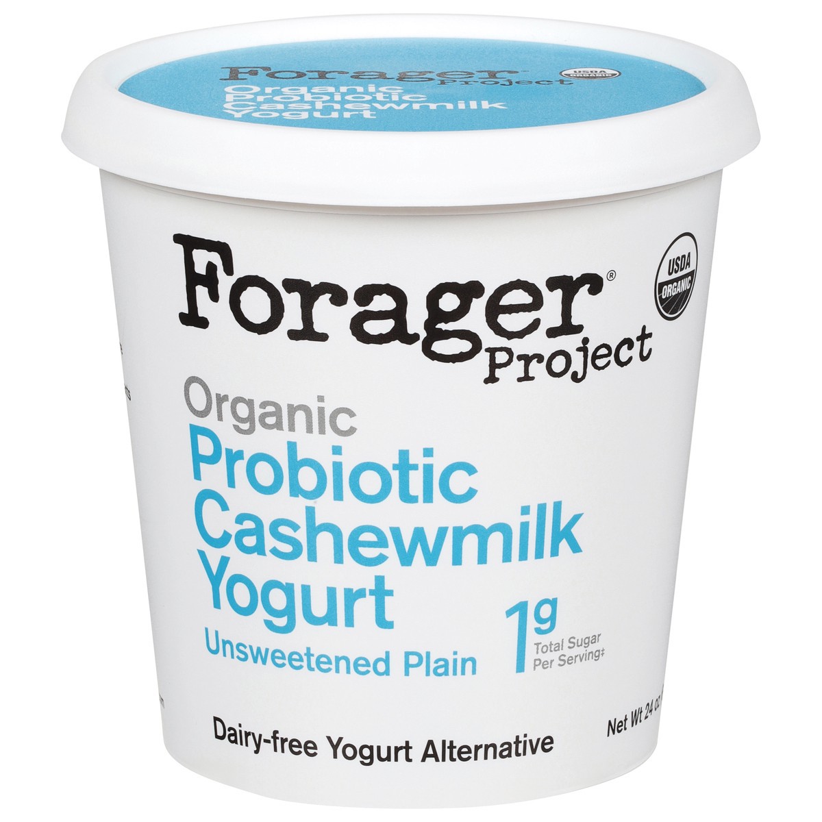 slide 8 of 14, Forager Project Dairy-Free Organic Unsweetened Plain Cashewmilk Yogurt 24 oz, 24 fl oz