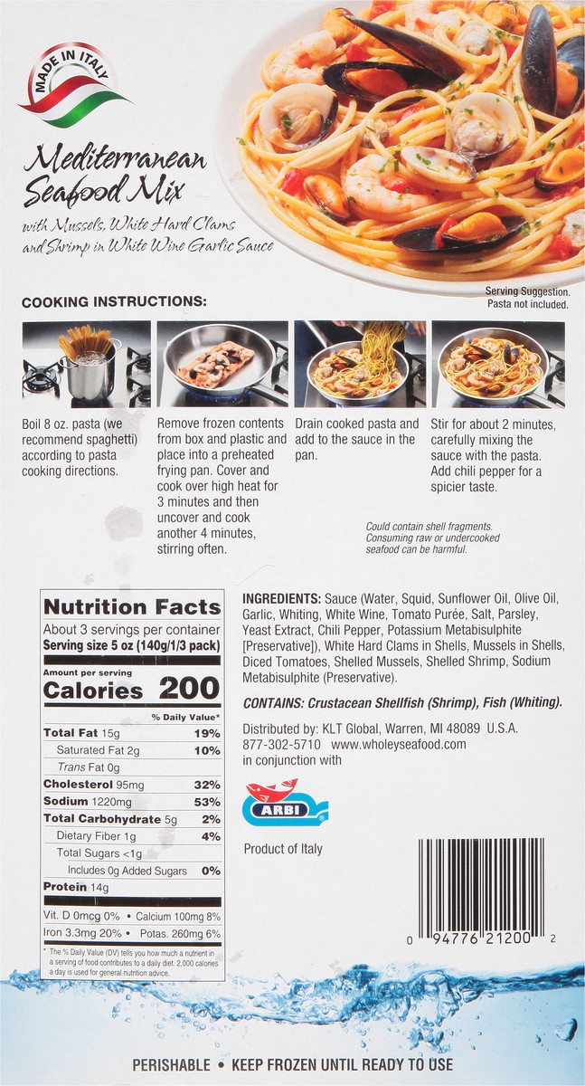 slide 10 of 13, Wholey Mediterranean Seafood Mix - Each, 1 ct