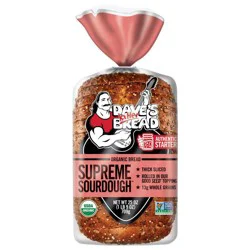 Dave's Killer Bread Supreme Sourdough, Organic Seeded Sourdough Bread, 25 oz Loaf