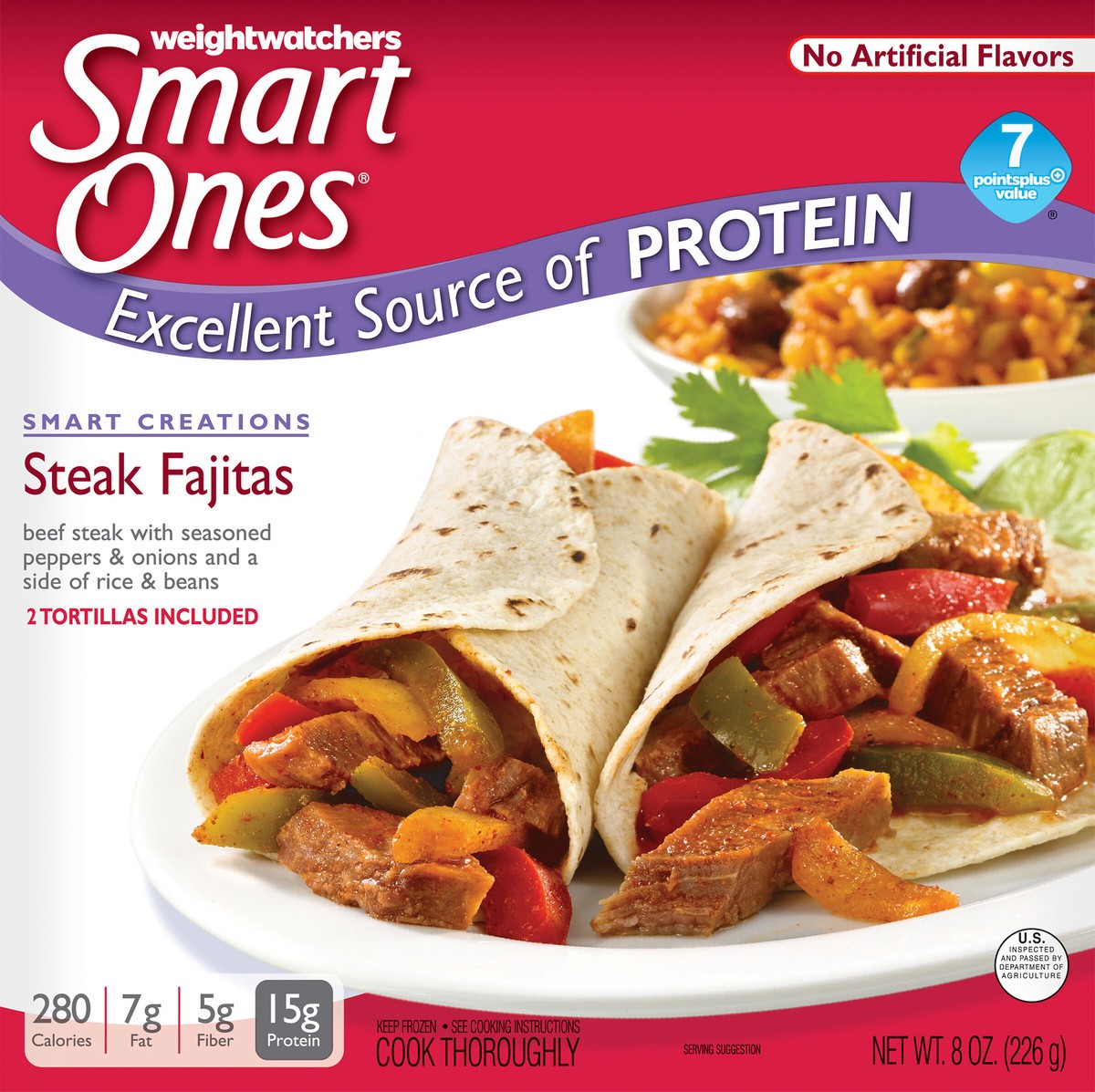 slide 11 of 11, Smart Ones Weight Watchers Smart Ones(r) Smart Creations Steak Fajitas 8 oz. Box, 8 oz