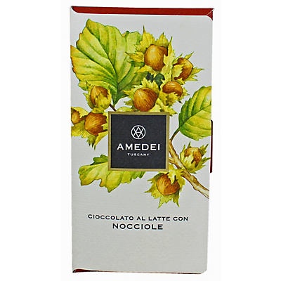 slide 1 of 1, Amedei Nicciole Milk Chocolate With Hazelnut, 50 gram