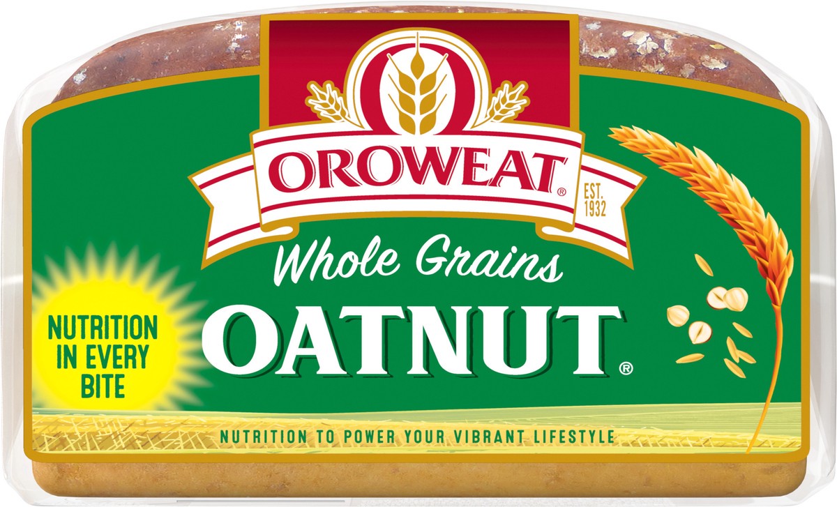 slide 5 of 8, Oroweat Oatnut Bread, 24 oz, Multigrain Bread, Bag, 24 oz