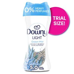 Downy Light Laundry Scent Booster Beads, Ocean Mist Scent, 5.0 OZ, In-wash fabric beads designed to be gentle with a light boost of scent, No Heavy Perfumes
