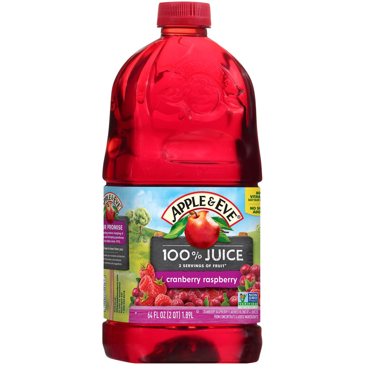 slide 10 of 11, Apple & Eve 100% Cranberry Raspberry Juice - 64 fl oz, 64 fl oz