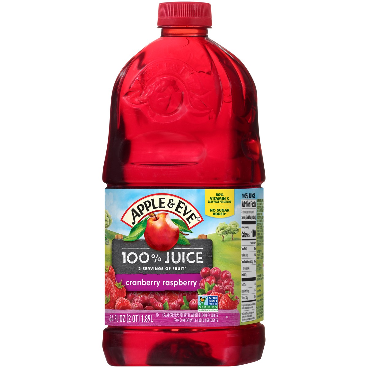 slide 11 of 11, Apple & Eve 100% Cranberry Raspberry Juice - 64 fl oz, 64 fl oz