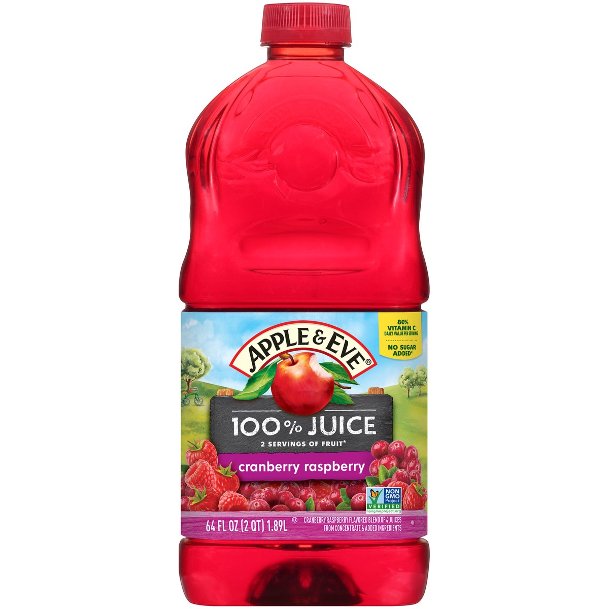 slide 4 of 11, Apple & Eve 100% Cranberry Raspberry Juice - 64 fl oz, 64 fl oz