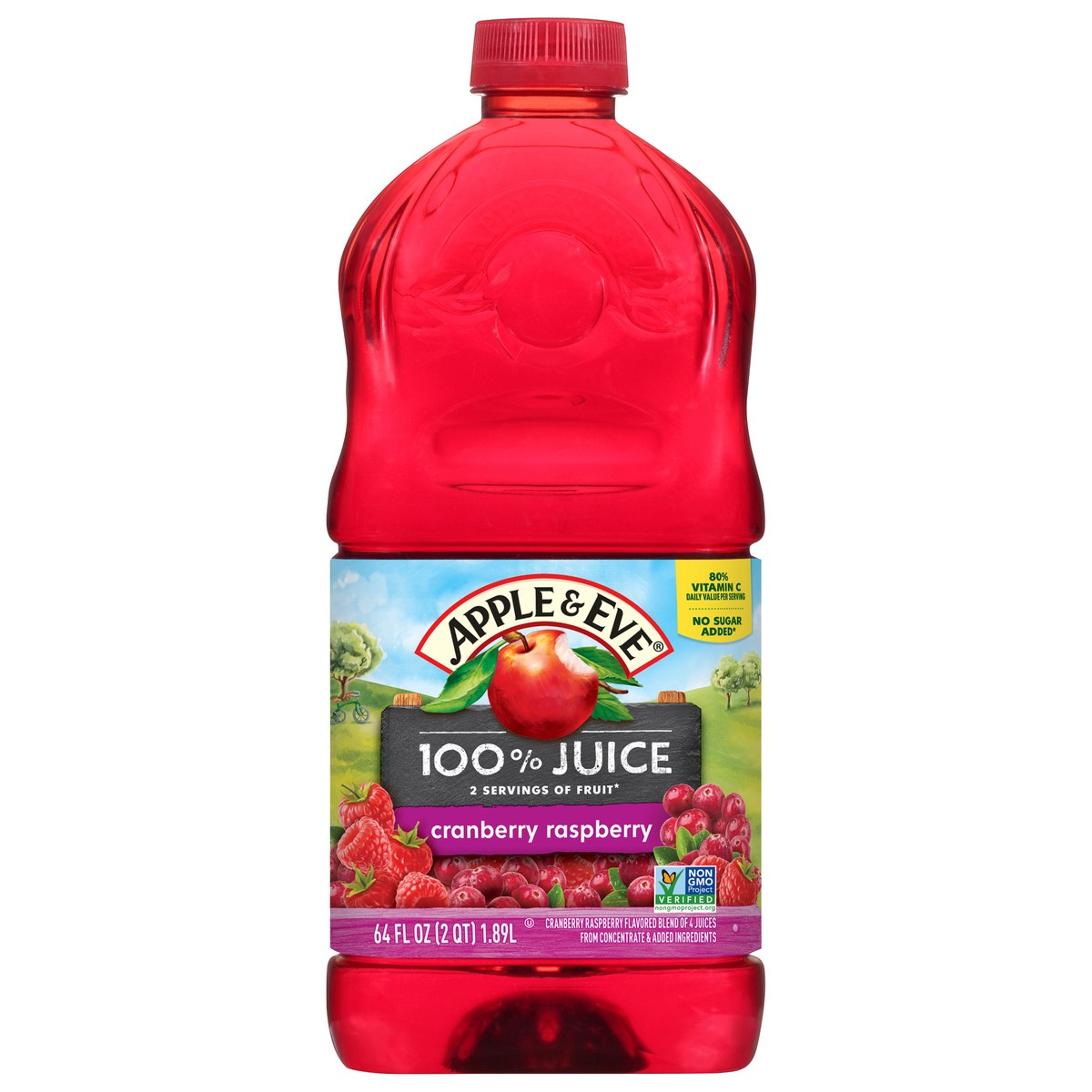 slide 5 of 11, Apple & Eve 100% Cranberry Raspberry Juice - 64 fl oz, 64 fl oz