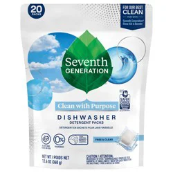 Seventh Generation Free & Clear Dishwasher Detergent Packs