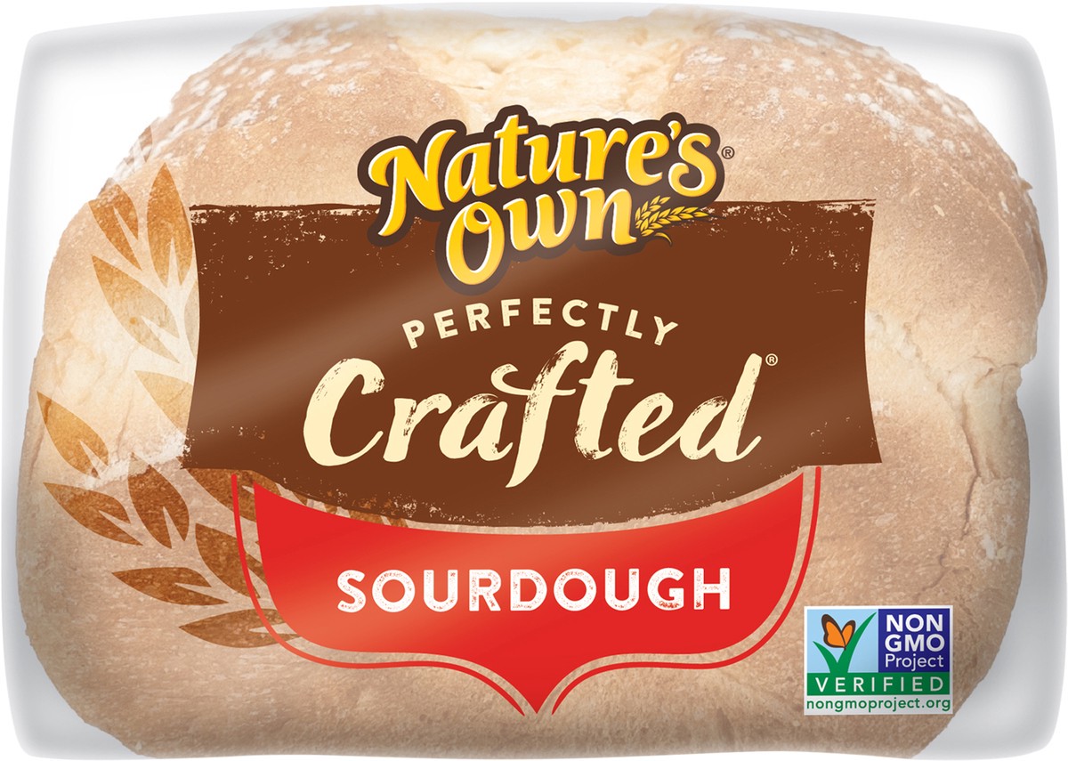 slide 2 of 7, Nature's Own Perfectly Crafted Sourdough Bread, Thick Sliced Non-GMO Sourdough Bread, 22 oz Loaf, 22 oz