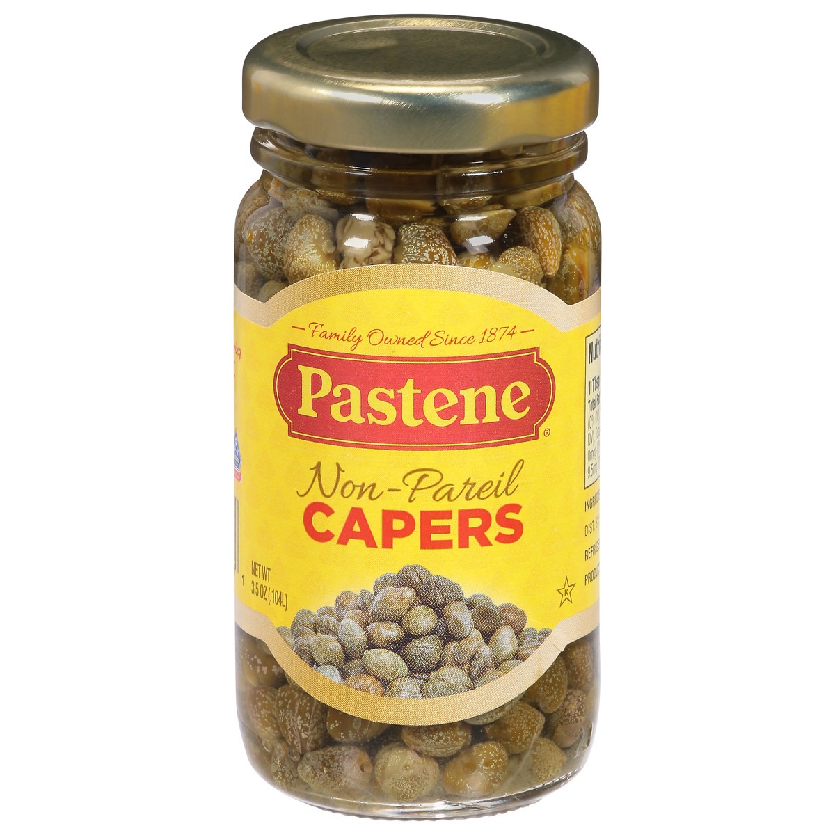 slide 1 of 9, Pastene Non-Pareille Capers, 3.5 fl oz