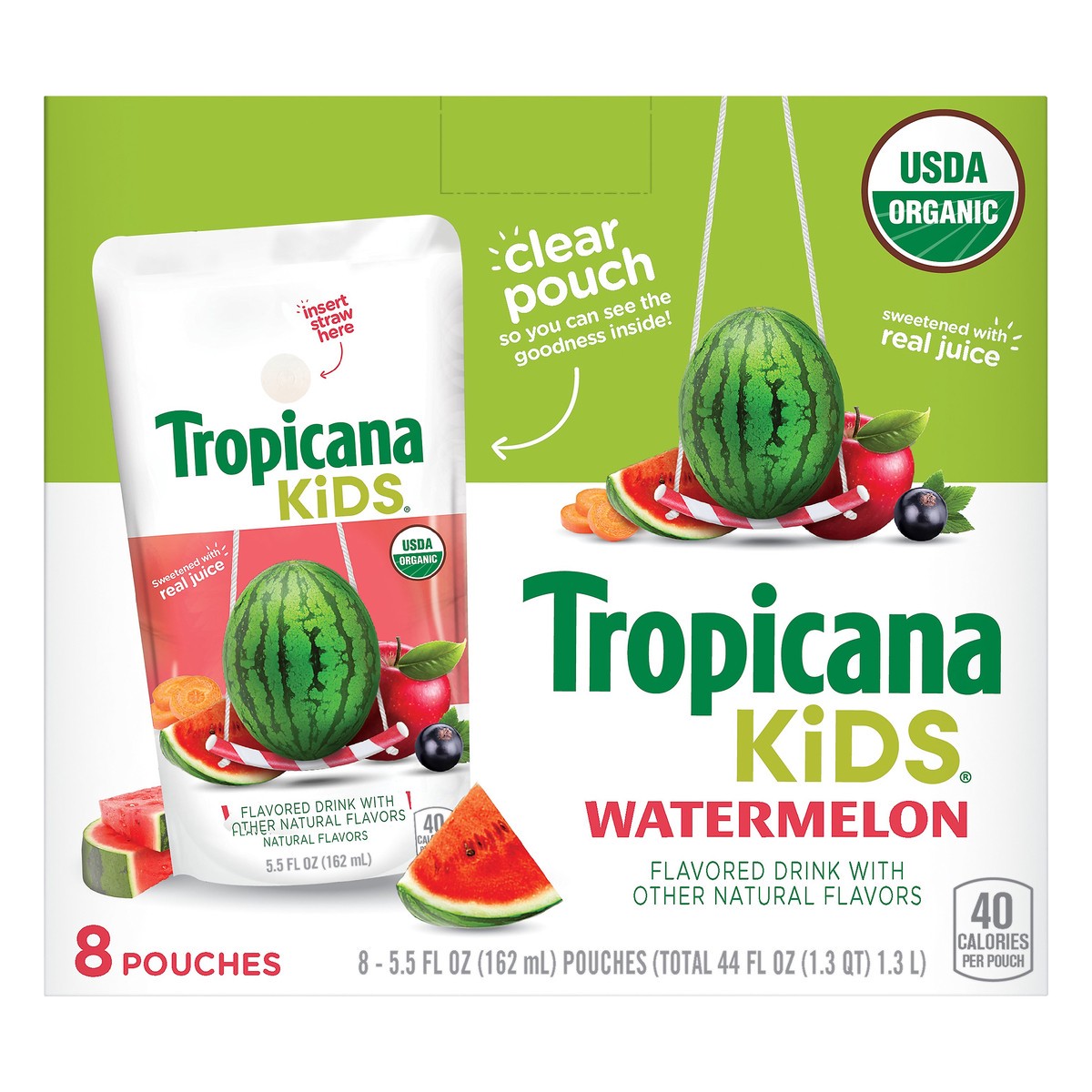 slide 4 of 6, Tropicana Kids Watermelon Flavored Drink - 8 ct, 8 ct