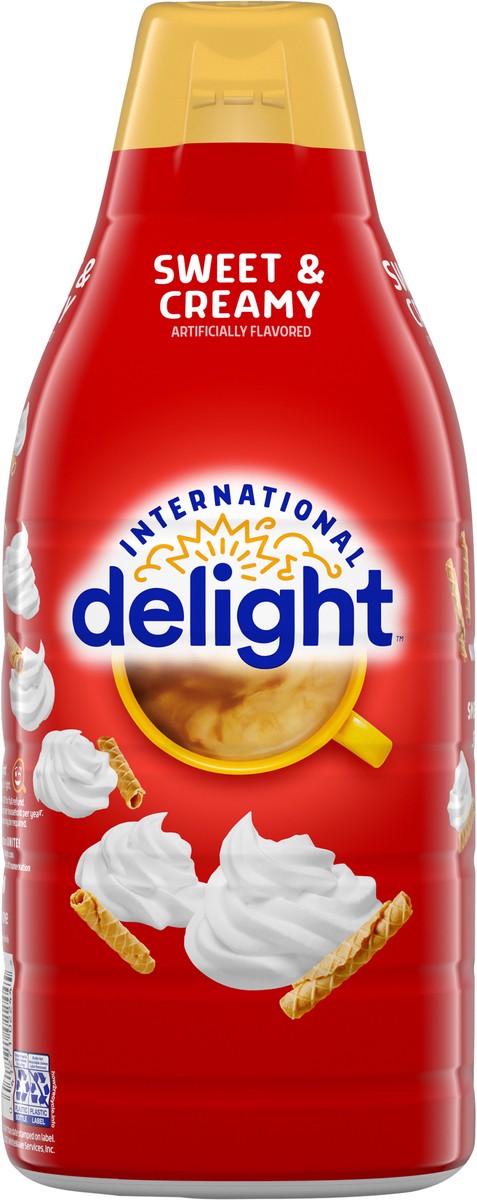 slide 2 of 9, International Delight Coffee Creamer, Sweet & Creamy, 48 FL OZ Bottle, 48 fl oz