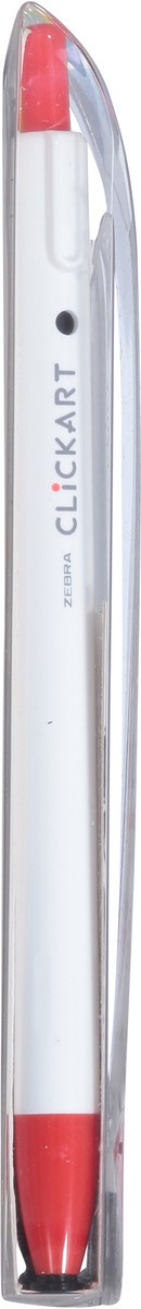 slide 9 of 9, Zebra ClickArt Retractable Marker Pen 0.6mm Assorted, 6 ct