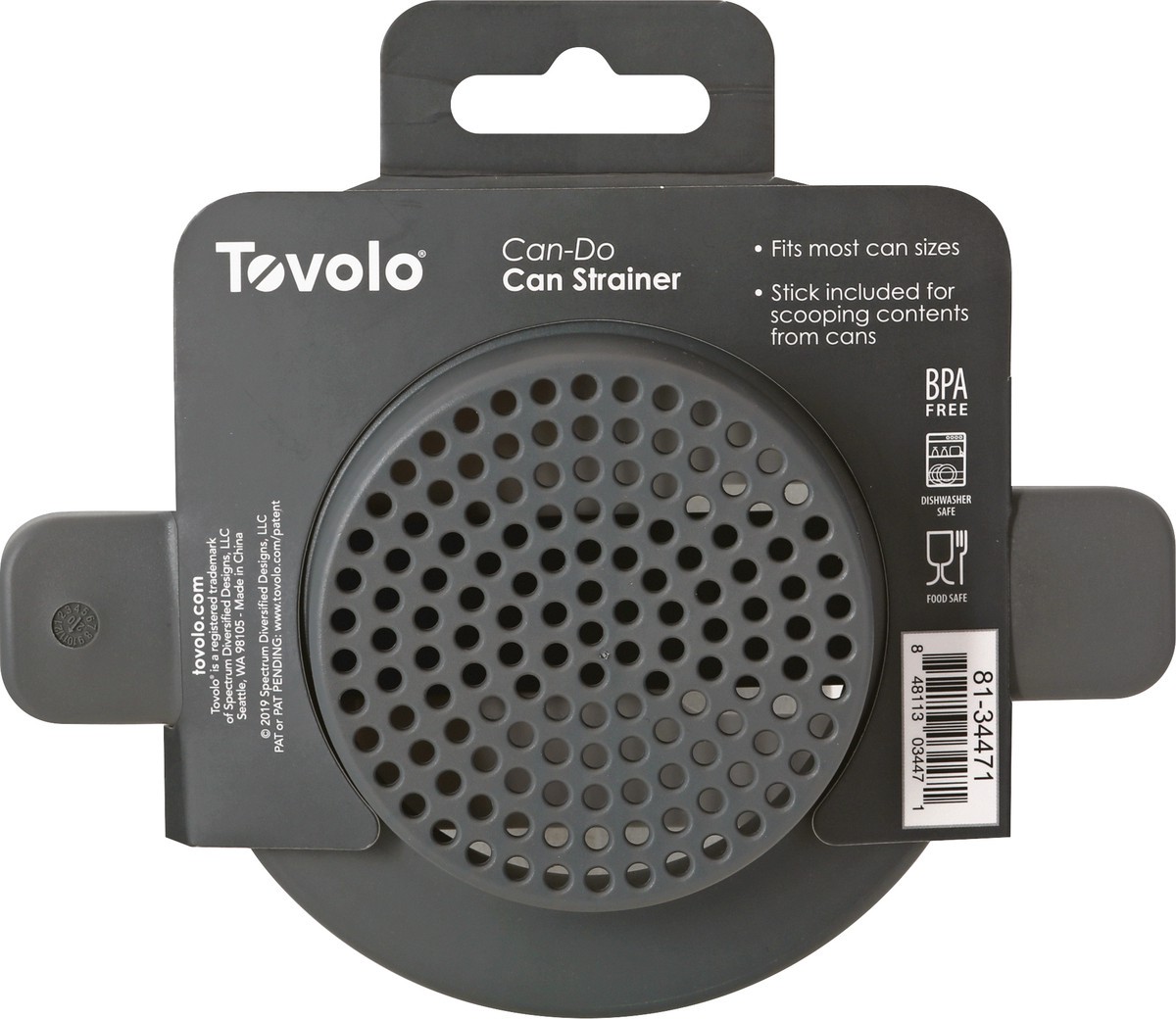 slide 4 of 9, Tovolo Drain, Strain & Scoop Can-Do Can Strainer 1 ea, 1 ct