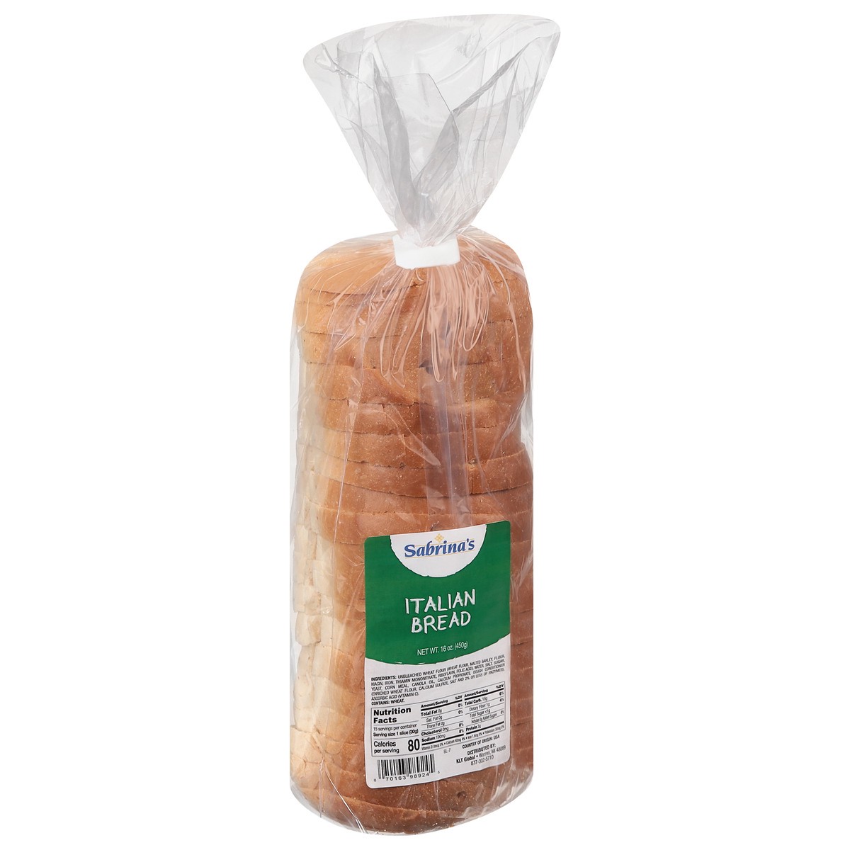 slide 8 of 13, Sabrina's Sabrinas Sliced Italian Bread, 16 oz