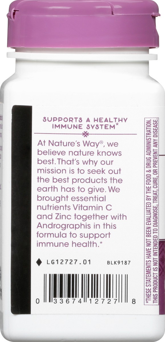 slide 7 of 9, Nature's Way Essential Immune, Supports Immune Health*, Andrographis, Vitamin C, Zinc, 60 Capsules , 60 ct